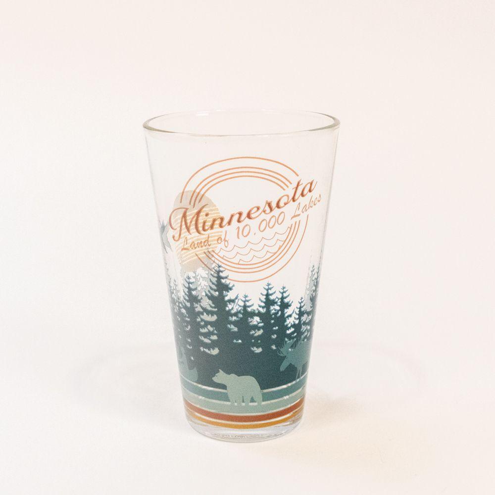 Minnesota Bottom Line Pint Glass - Love From USA
