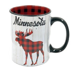Minnesota Cozy Plaid Moose Mug - Love From USA