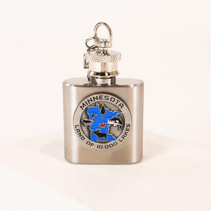 Minnesota Flask Keychain - Love From USA