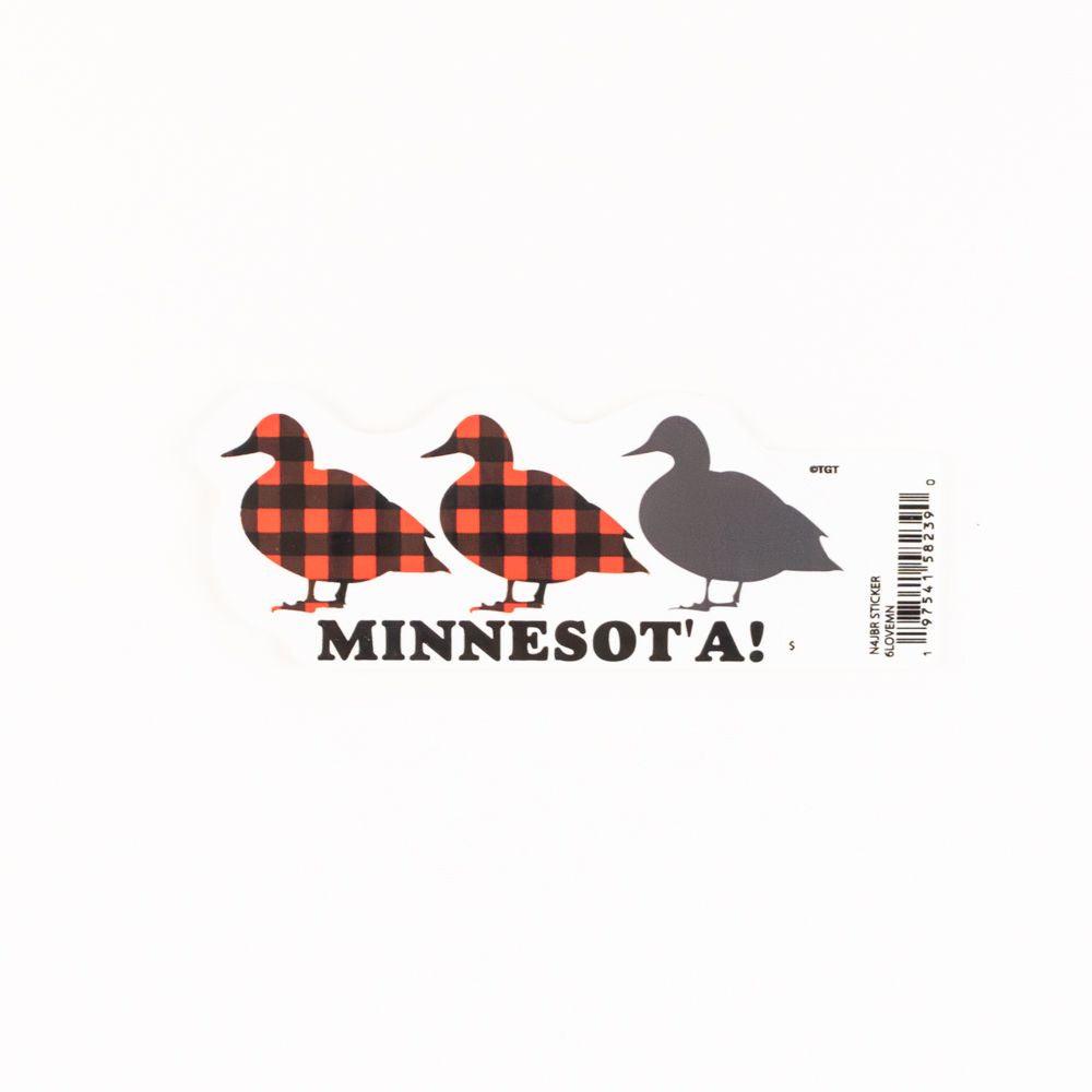 Minnesota Gray Duck Sticker - Love From USA