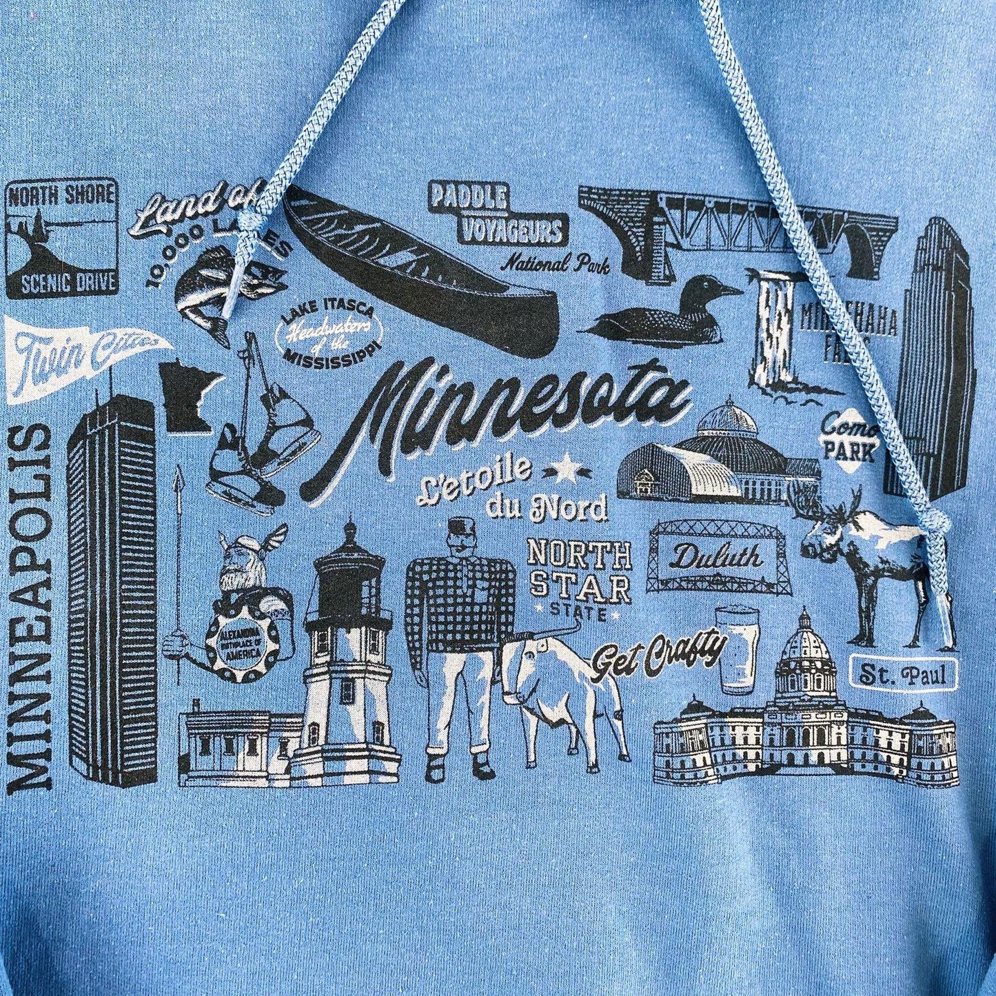 Minnesota Local Icons Sweatshirt - Indigo - Love From USA