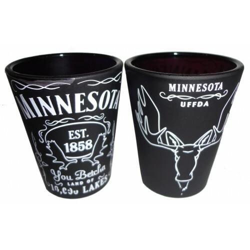 Minnesota Moose BLK/WHT Shotglass - Love From USA