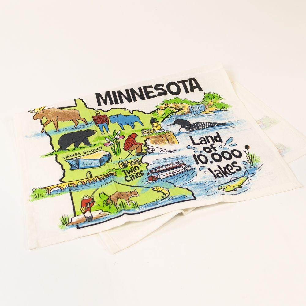 Minnesota Tea Towel Canvas Scene - Love From USA