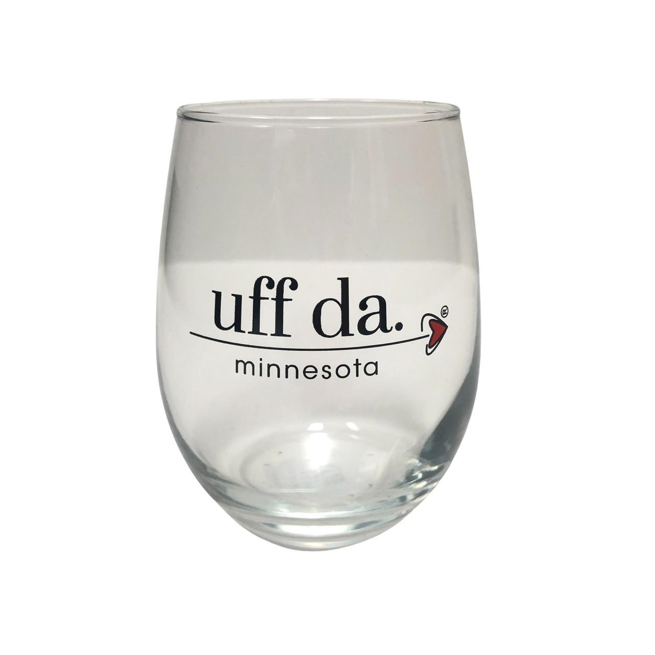 Minnesota Uffda Stemless Wine Glass - Love From USA