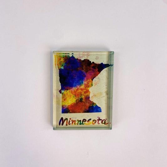 Minnesota Water Color Magnet - Love From USA