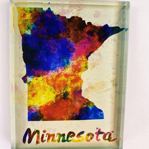 Minnesota Water Color Magnet - Love From USA