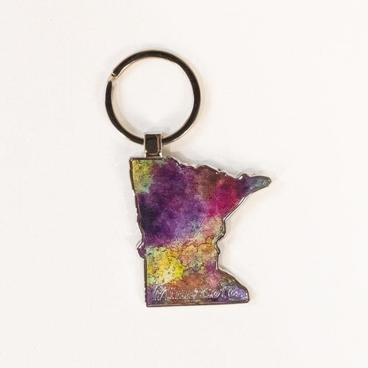 Minnesota Watercolor Keychain - Love From USA