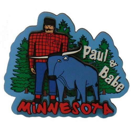 Paul & Babe Minnesota Magnet - Love From USA