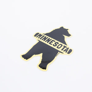 Minnesota Black Bear Sticker - Love From USA