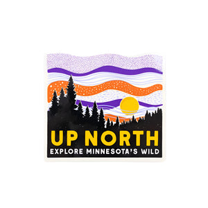 Explore The Wild North Sticker - Love From USA