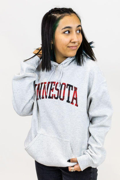 The Minnesota Basic Buffalo Plaid Sweatshirt - Love From USA