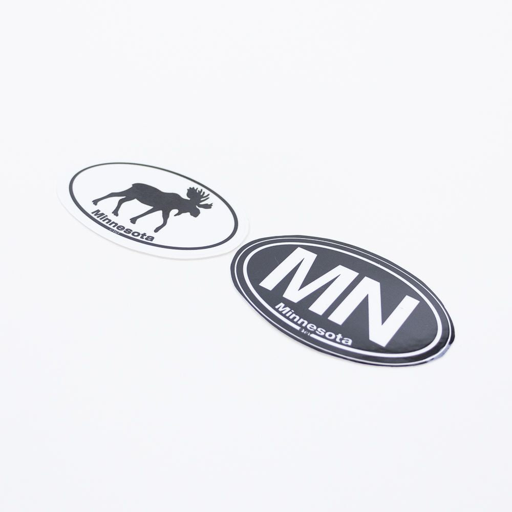 Minnesota Moose Twin Oval Stickers - Love From USA