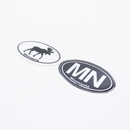 Minnesota Moose Twin Oval Stickers