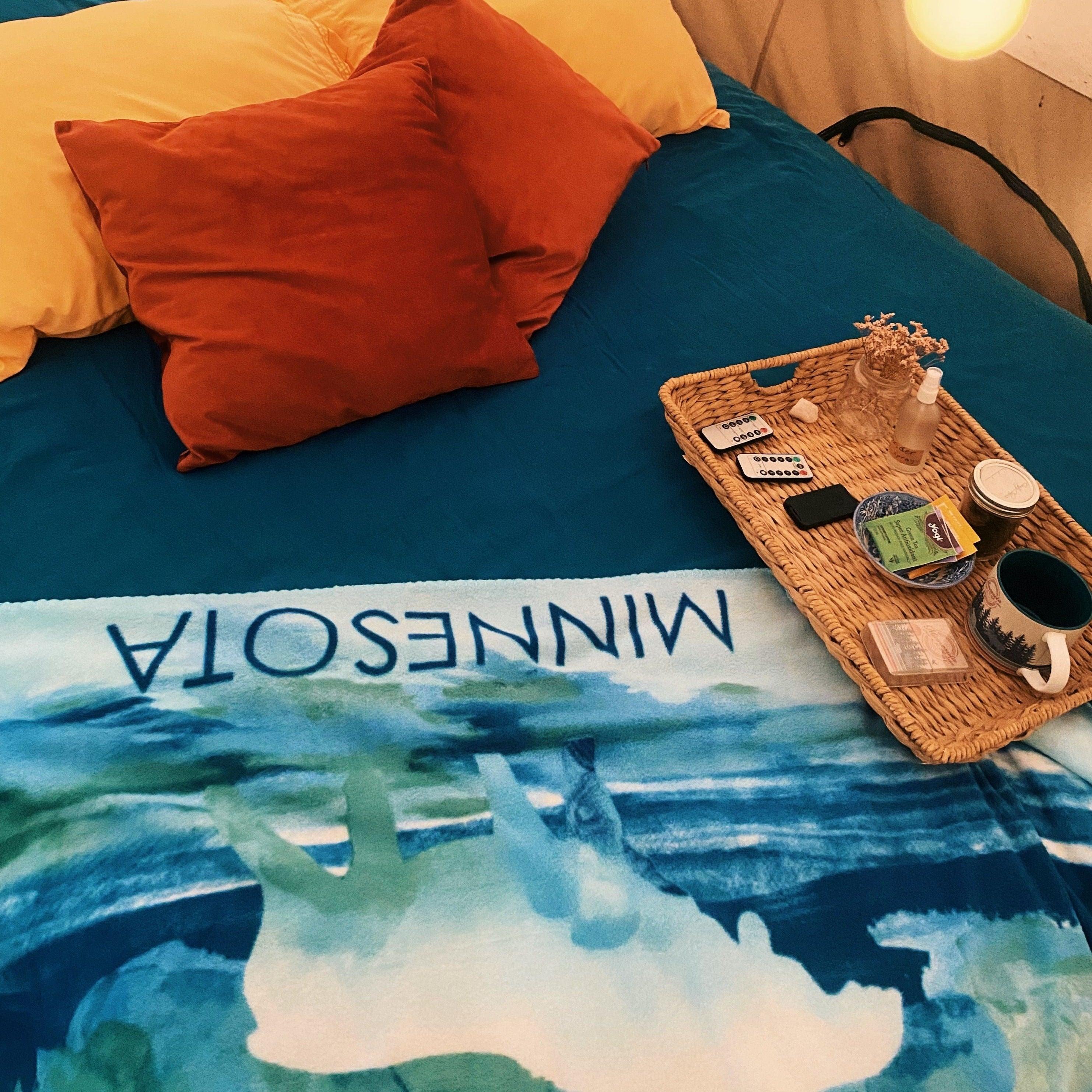Watercolor Moose Blanket - Love From USA