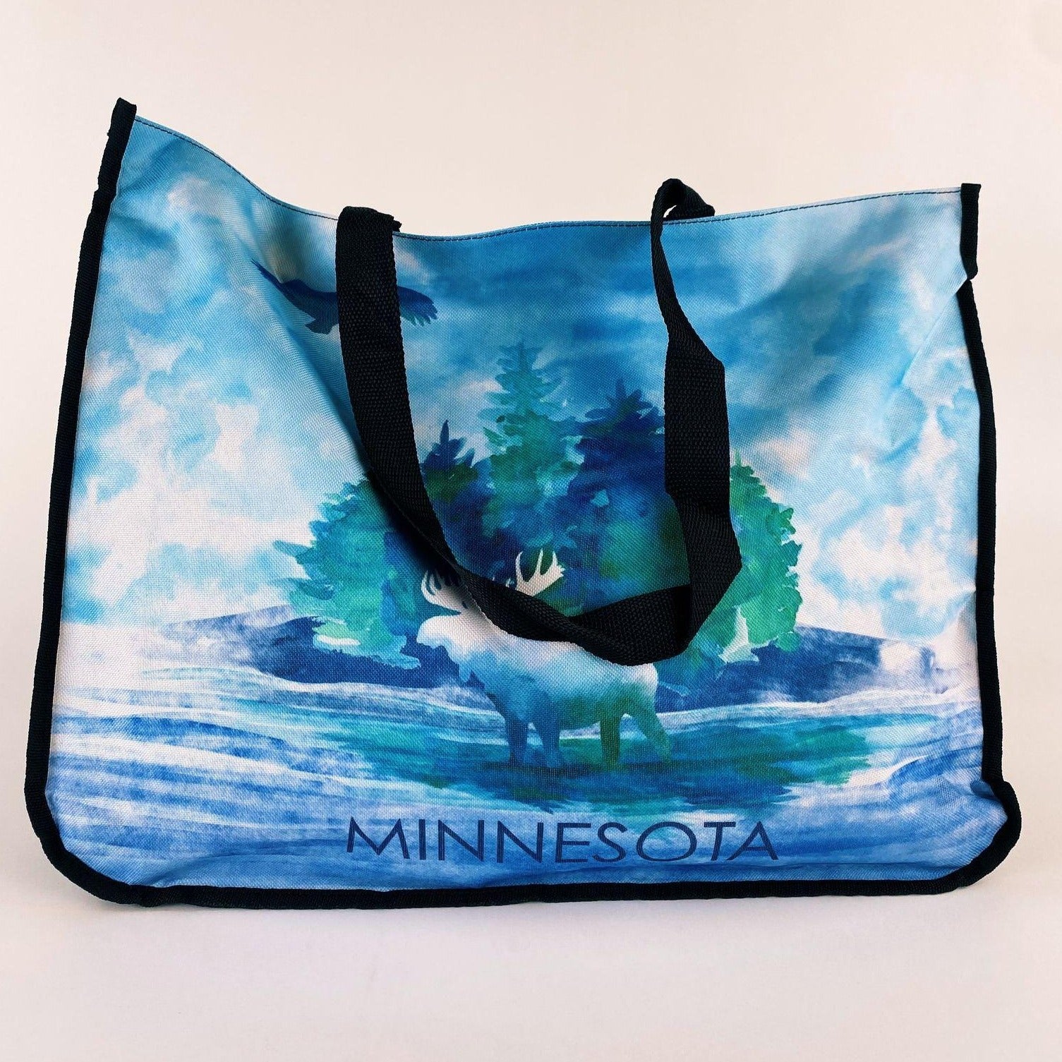Watercolor Moose Tote - Love From USA