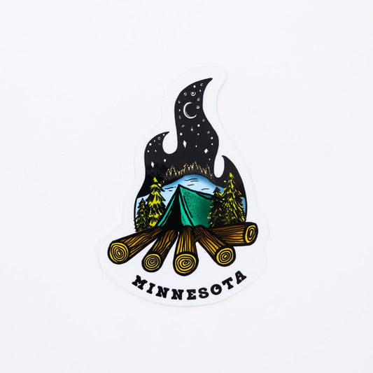 Set Up Camp Minnesota Sticker