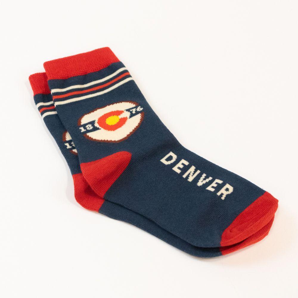 Youth Denver Circle Logo Socks - Love From USA