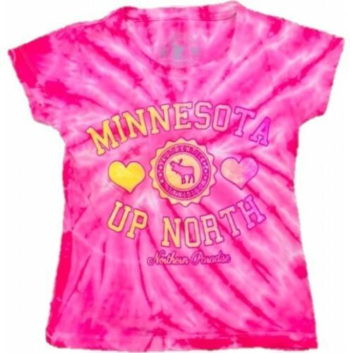 Minnesota Collegiate Sparkle T-Shirt Pink(Youth) - Love From USA